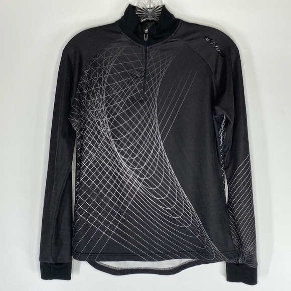 Ski-Doo BRP Black 1/4 Zip Pullover Long Sleeve Shirt Small - Picture 1 of 7
